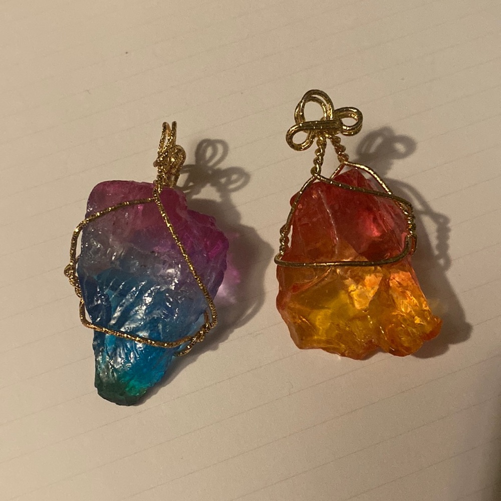 Aura Quarts Pendants